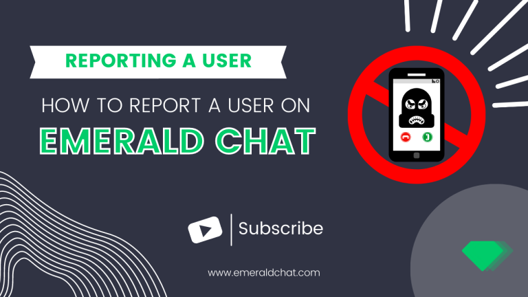 How to report a user on Emerald Chat