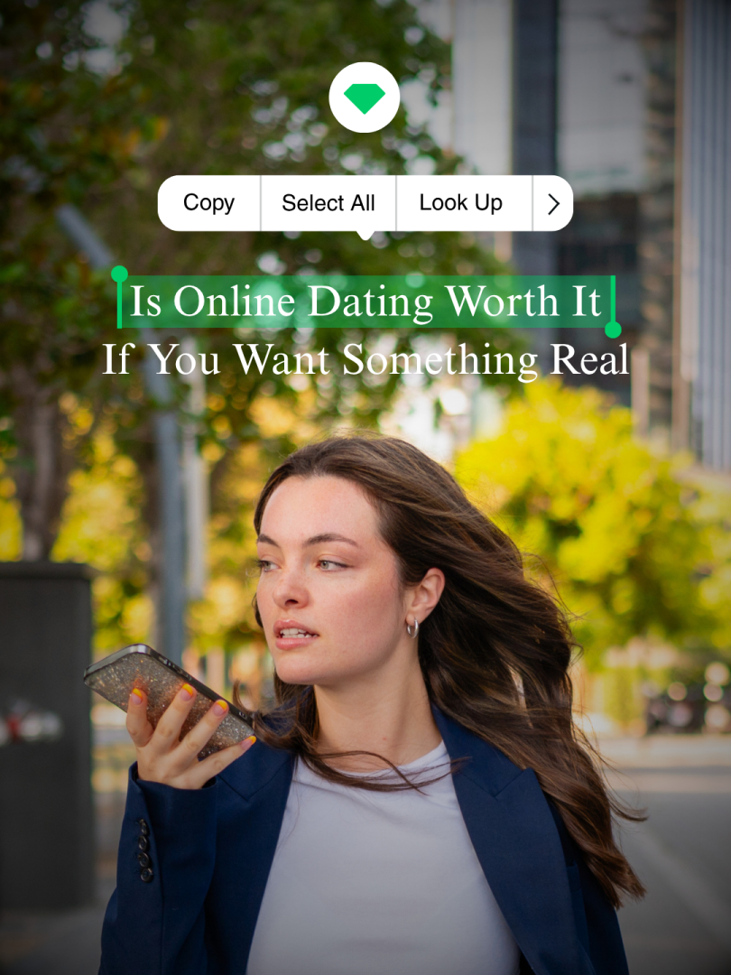 Is Online Dating Worth It If You Want Something Real - Pinterest Post