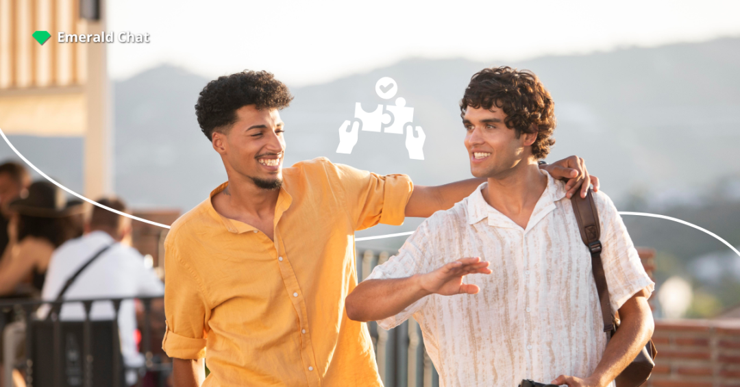Woman smiling at her phone after a short interaction, capturing the quiet excitement of a crush on someone I never talk to