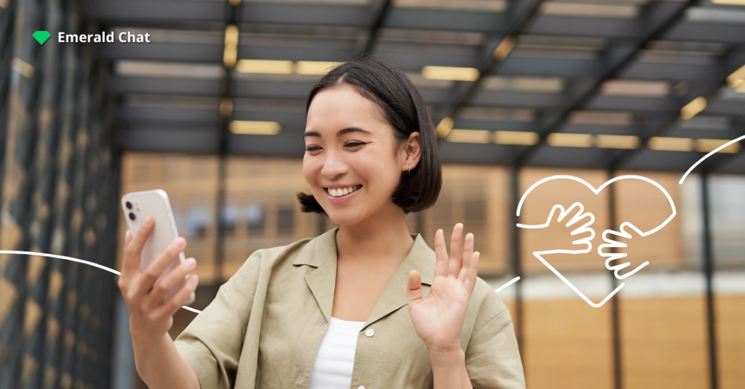 Two friends walking and laughing together, showing how even brief moments can lead to liking someone from afar