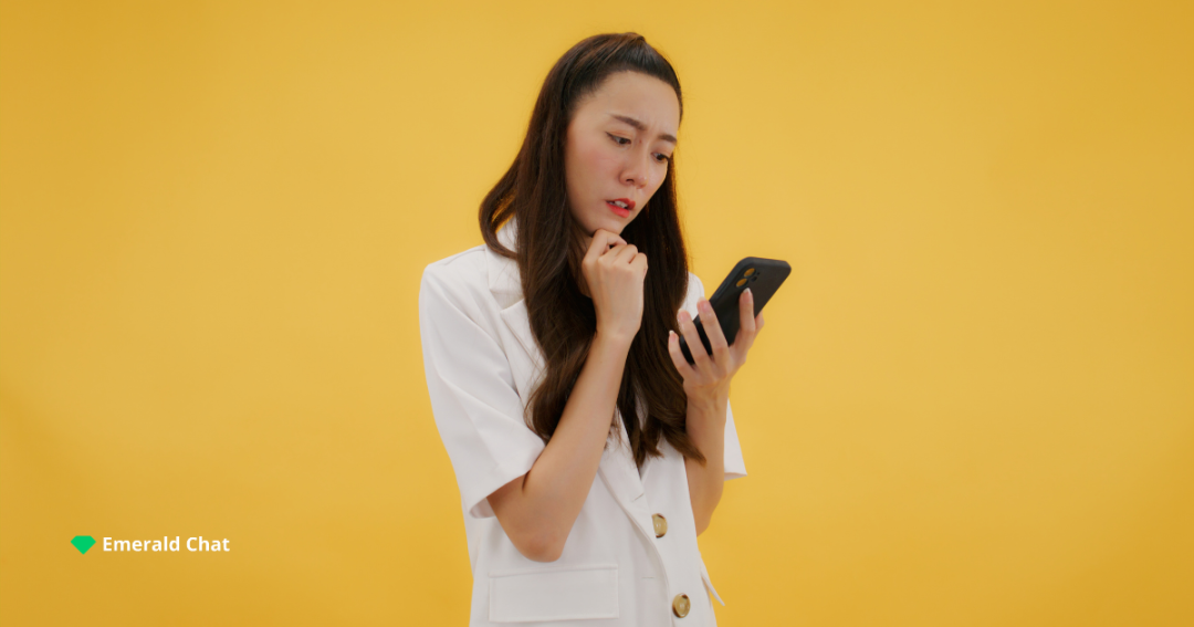 a lady with her phone