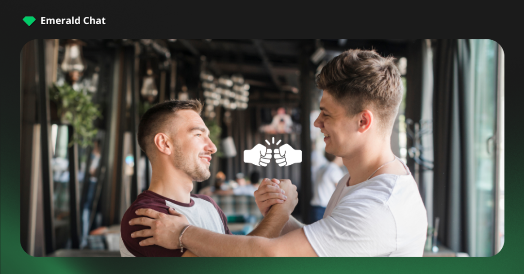 two people having a conversation