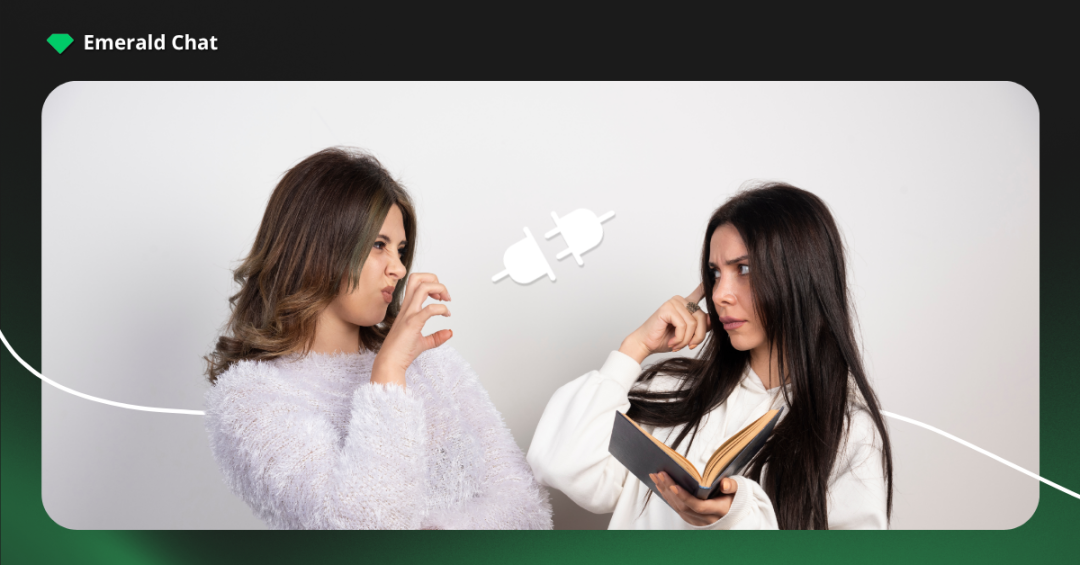 Two women reacting differently to each other, showing contrasting perspectives and growing differences when outgrowing friendships quietly.