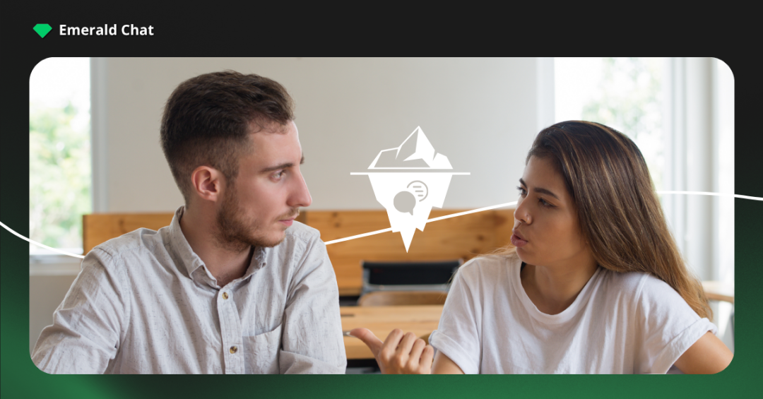man and a woman having a deep conversation
