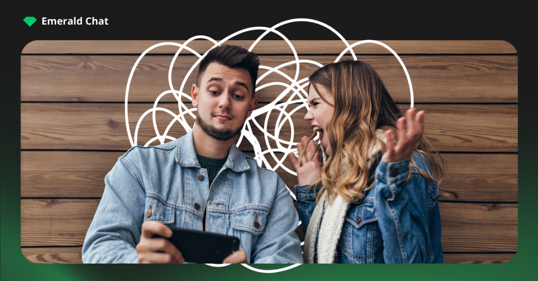 man and a woman having a shallow conversation